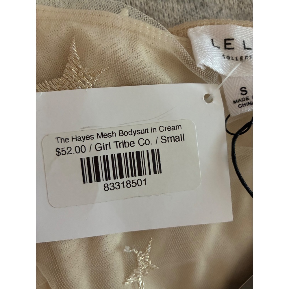 Sheer Stars Festival Bodysuit S Le Lis NWT - Picture 11 of 11